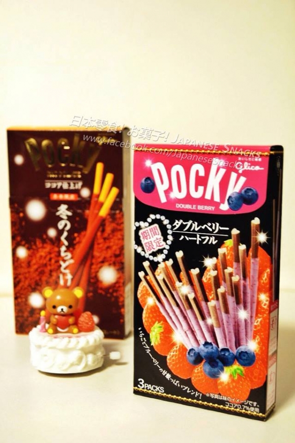 glico日本江崎格力高 - Pocky冬之入口即化百琪巧克力棒 / Pocky滿滿愛心雙倍苺果百琪巧克力棒