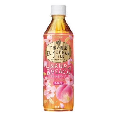 KIRIN日本麒麟 - 午後紅茶European Style歐洲風情櫻花與水蜜桃水果茶