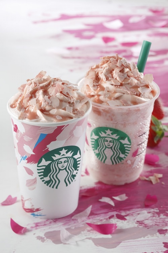 Starbucks Coffee日本星巴克咖啡 - 櫻花滿開 ＆ 草莓拿鐵 / 櫻花滿開 ＆ 草莓星冰樂