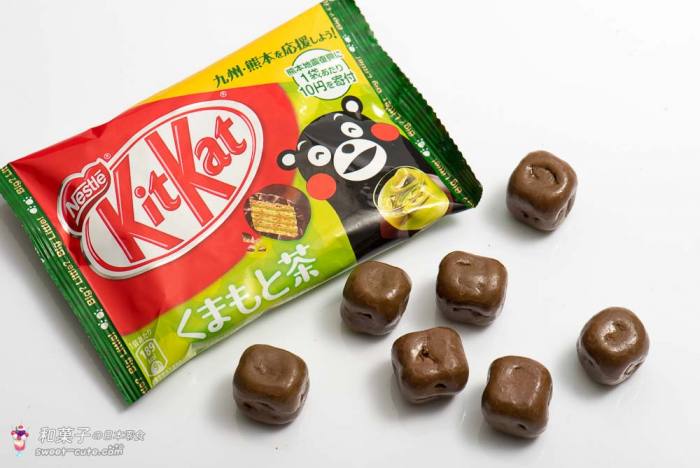 和菓子的甜蜜生活 -日本雀巢「熊本茶KitKat奇巧巧克力」