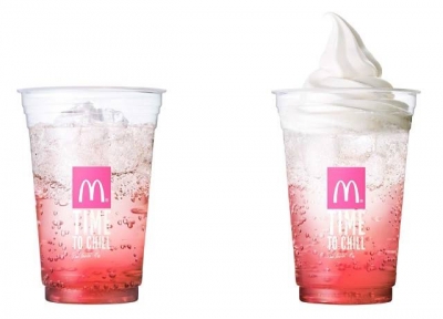 McDonald's日本麥當勞 - 櫻桃Fizz汽水 / 櫻桃漂浮汽水