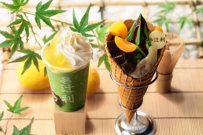 辻利京都店 - 辻利夏之抹茶霜淇淋百匯 / 京拿鐵柚子果泥冰沙