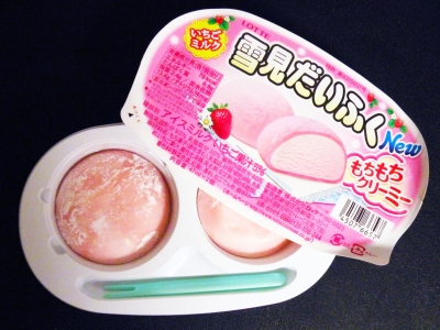 LOTTE日本樂天 - 草莓牛奶雪見大福麻糬冰淇淋