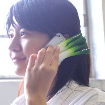 iPhone5 青蔥食品模型趣味手機殼
