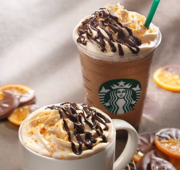 Starbucks日本星巴克 - 冬季限定巧克力柑橘摩卡＆星冰樂