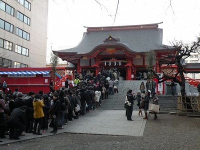 新宿花園神社正月參拜