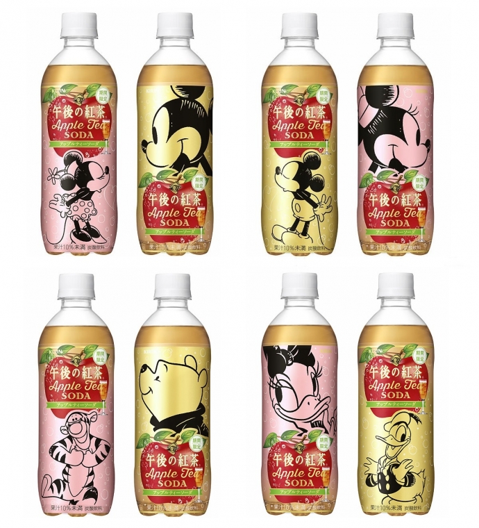 KIRIN日本麒麟 - 迪士尼午後紅茶蘋果水果茶汽水