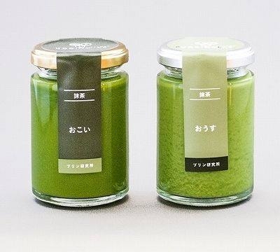布丁研究所 - 濃抹茶布丁 / 淡抹茶布丁