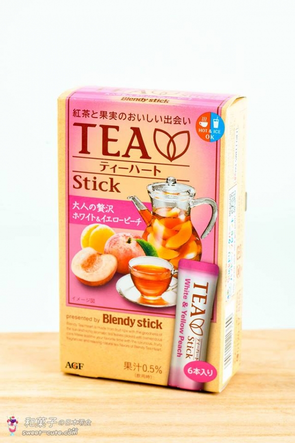 AGF - TEA Blendy stick白色水蜜桃與黃色水蜜桃水果茶