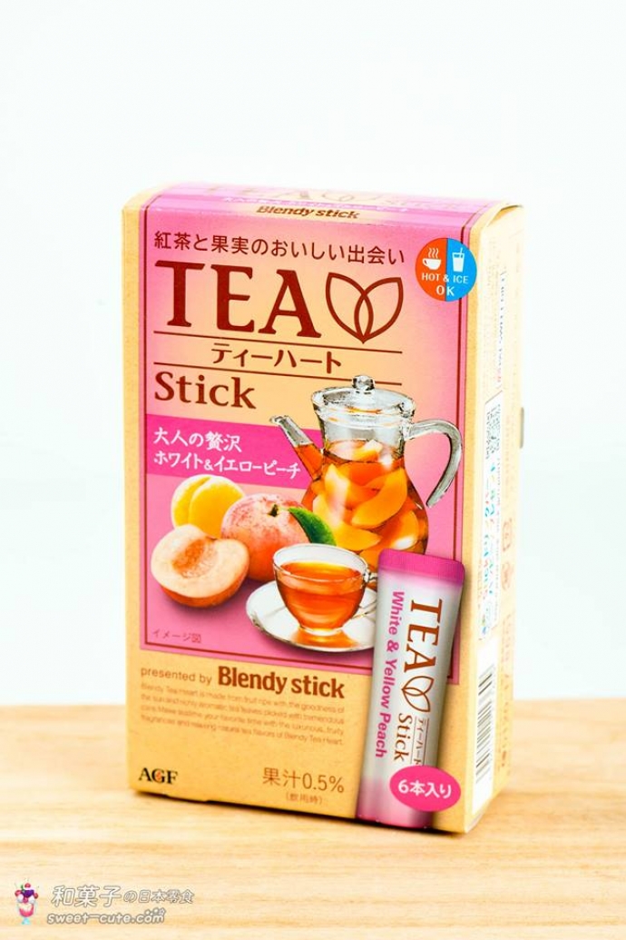 AGF - TEA Blendy stick白色水蜜桃與黃色水蜜桃水果茶